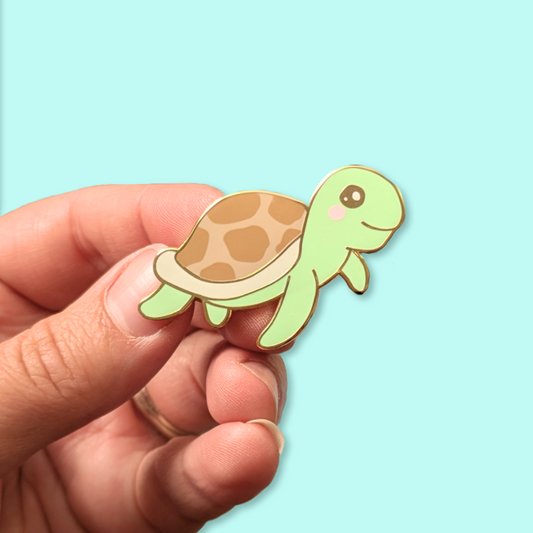 Sheldon the Sea Turtle Enamel Pin