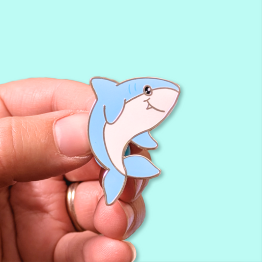 Sharky Enamel Pin