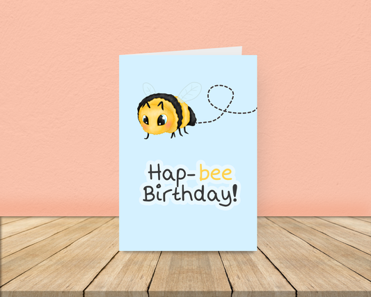 Hap-bee Birthday Card