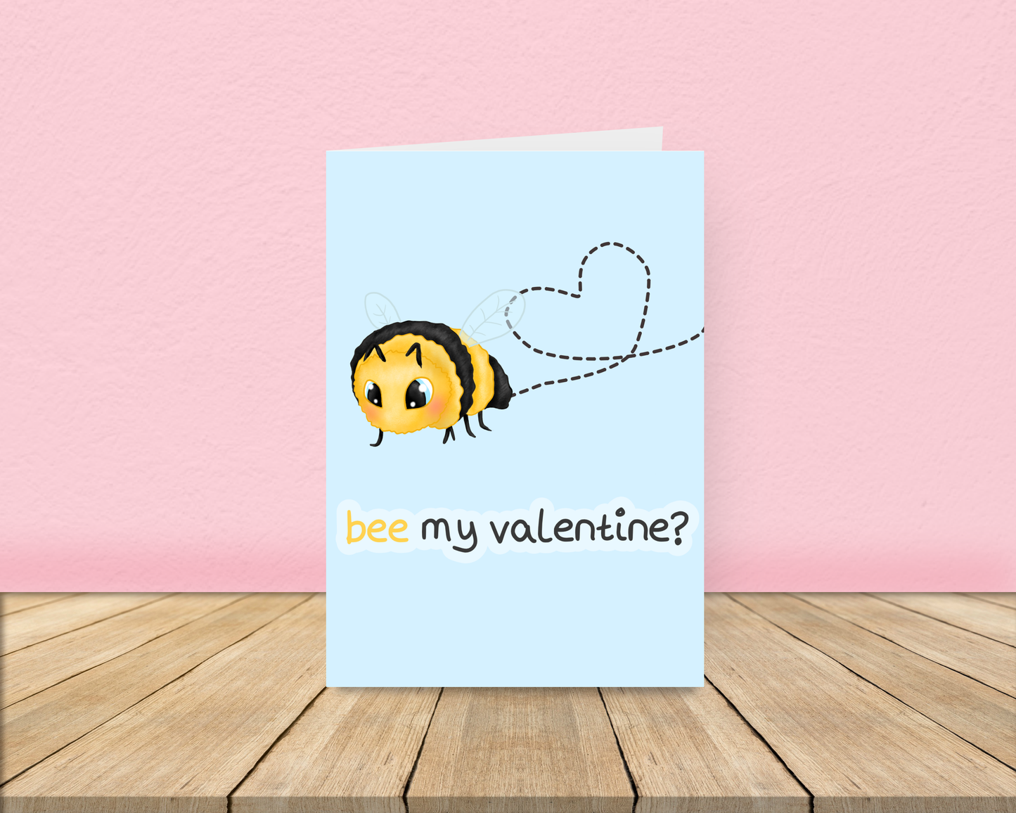 Bee My Valentine - Bee Valentines Card