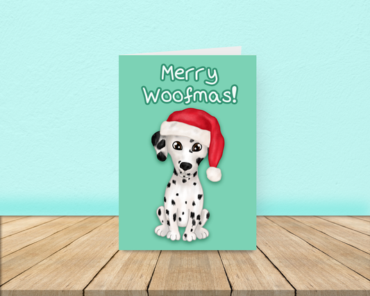 Dalmatian Christmas Card