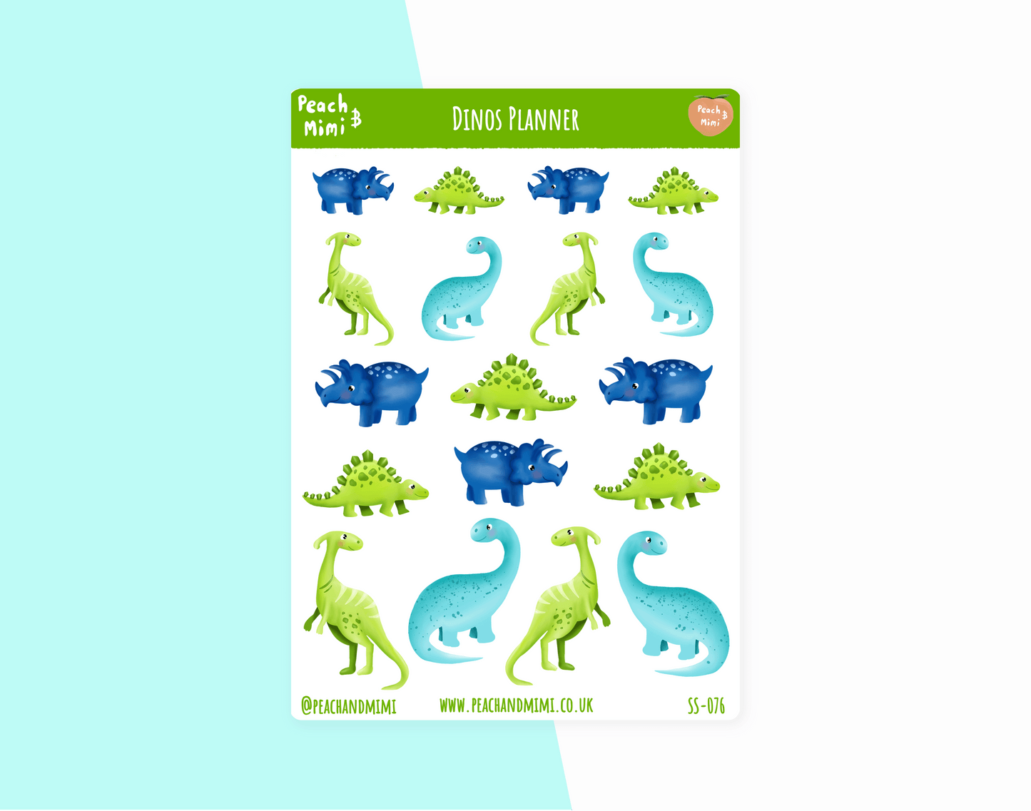 Dino's Planner Stickers