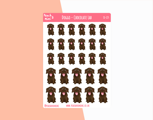 Doggo - Chocolate Lab Stickers