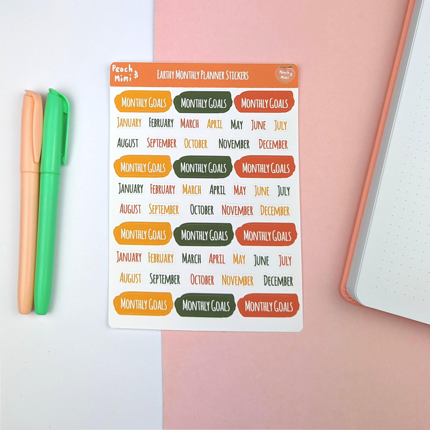 Monthly Planner Stickers