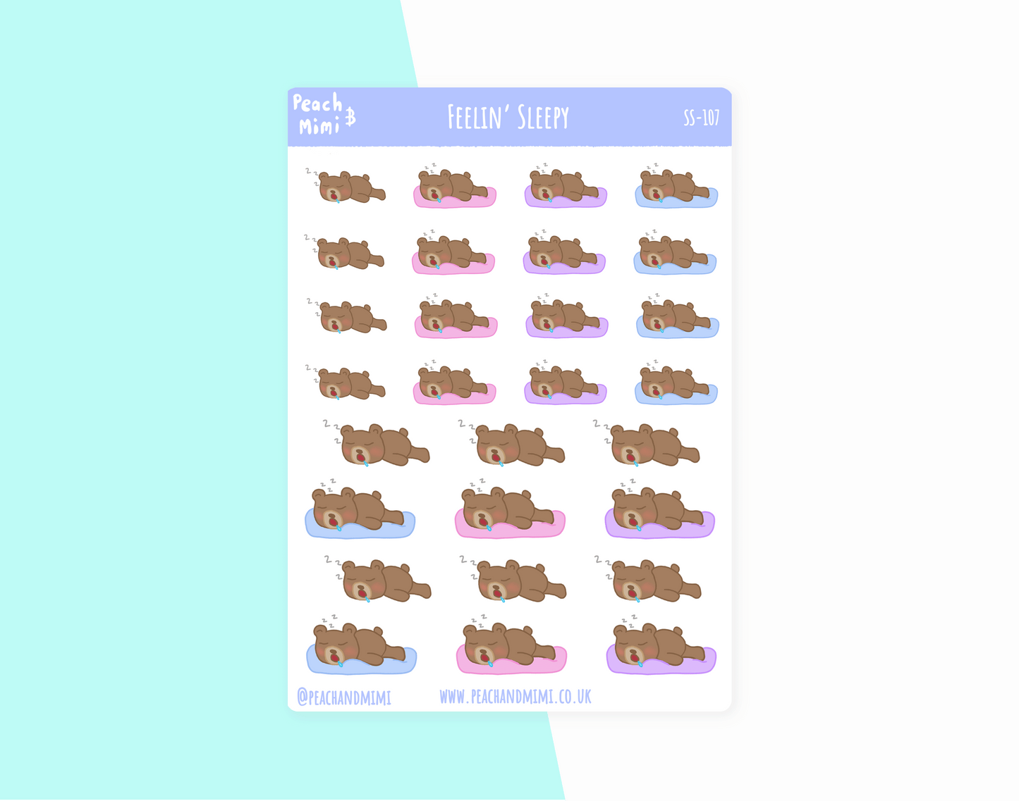 Feelin' Sleepy Planner Stickers