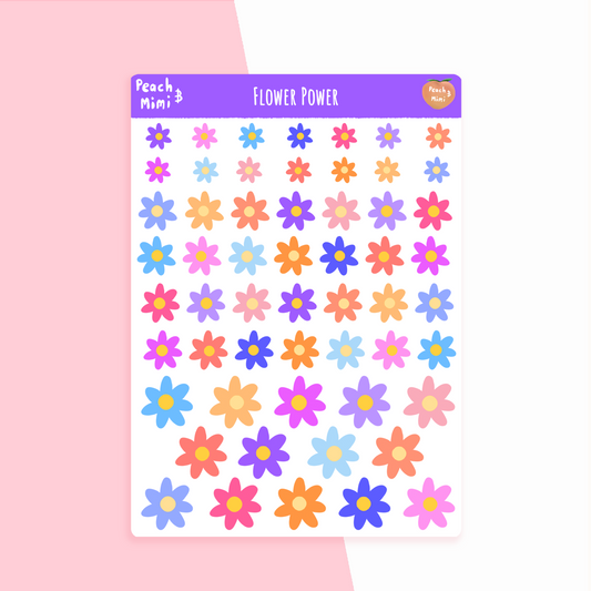 Flower Power Sticker Sheet