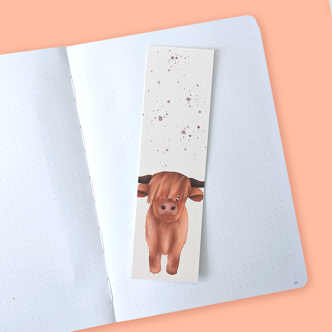 Highland Cow Bookmark