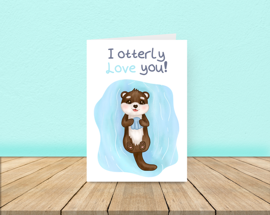 I otterly love you - Love Card