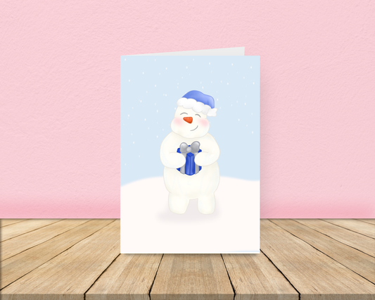 Jingles the Snowman Christmas Card