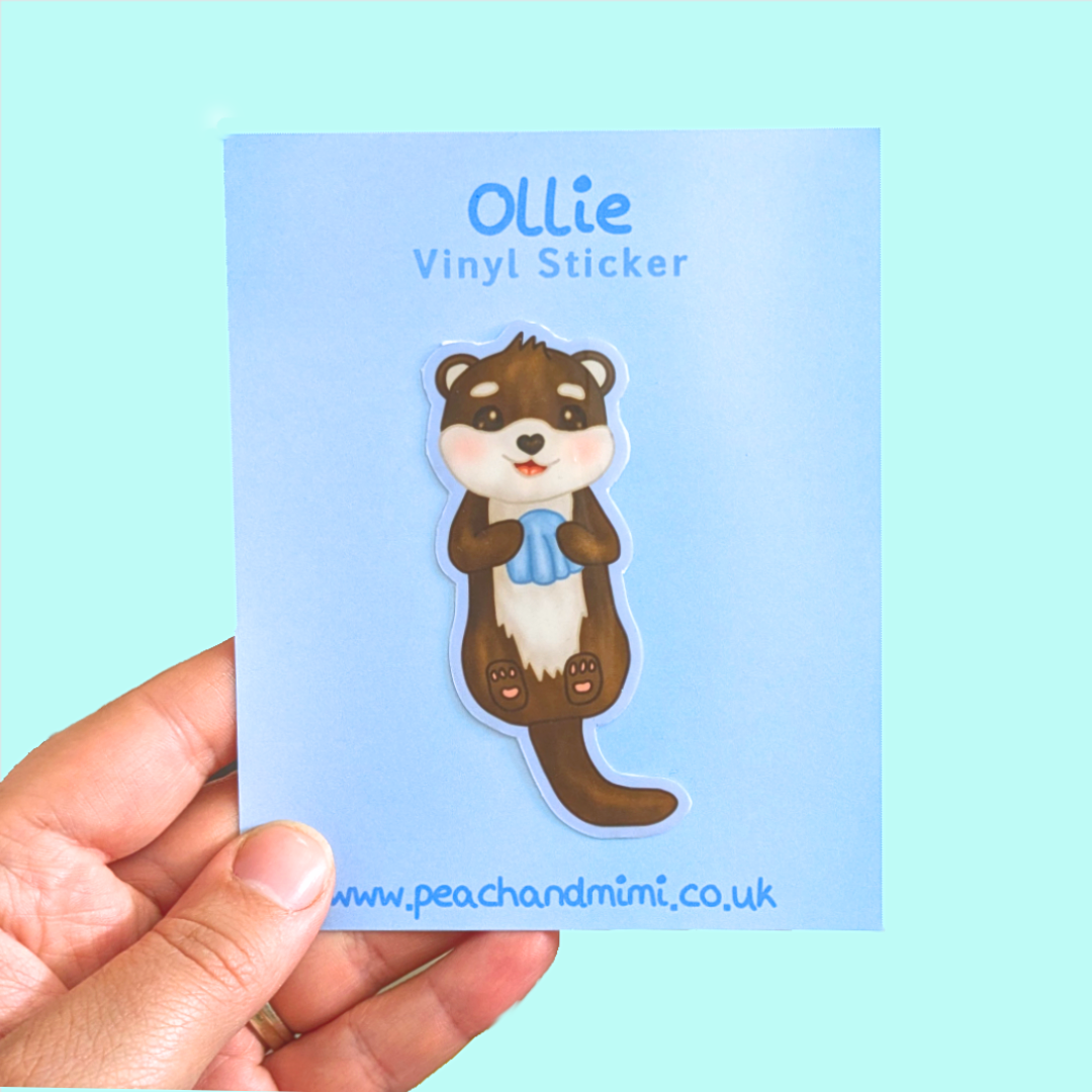 Ollie the Otter Vinyl Sticker