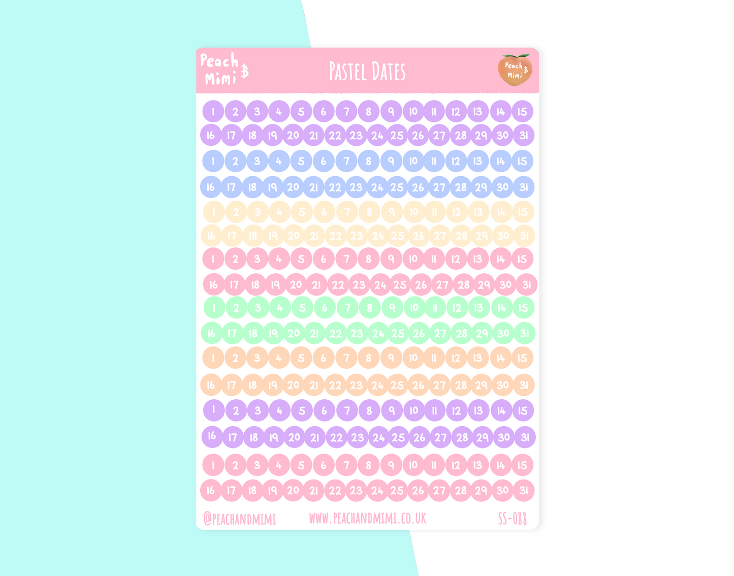 Dates stickers