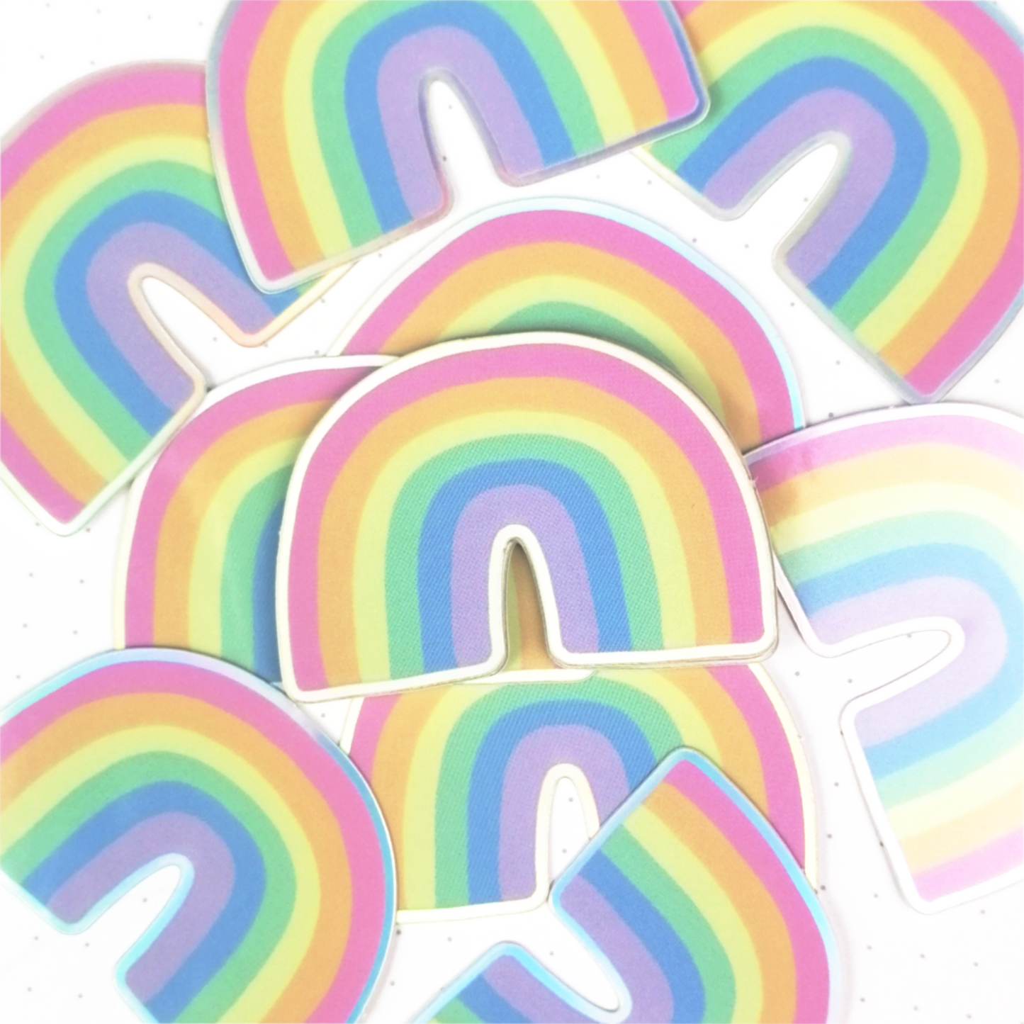 Pastel Rainbow Holographic Sticker