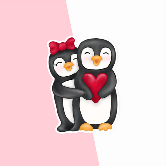 Penguin Couple Sticker