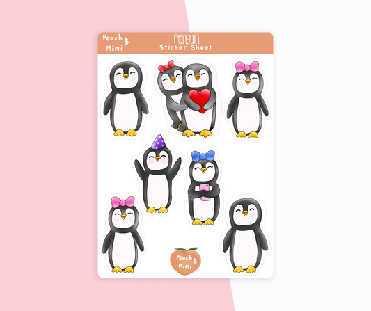 Penguin Sticker Sheet