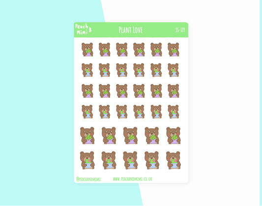 Plant Love Planner Stickers