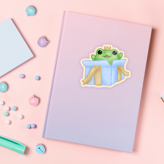 Present Frog Sticker