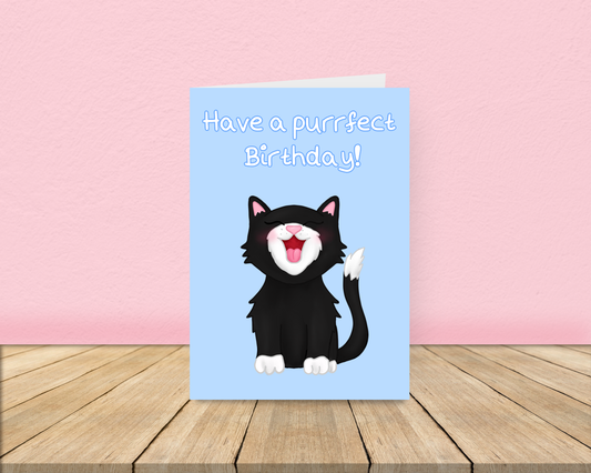 Purrfect Birthday Card