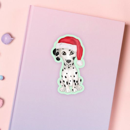 Loki the Dalmatian Christmas Sticker