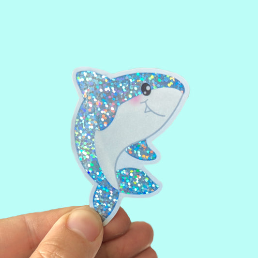 Sharky Glitter Sticker