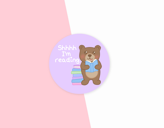 Shhhh I'm reading Sticker