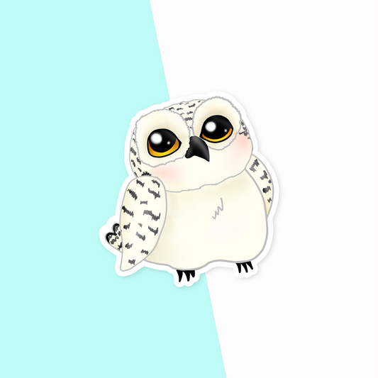 Snowy Owl Vinyl Sticker