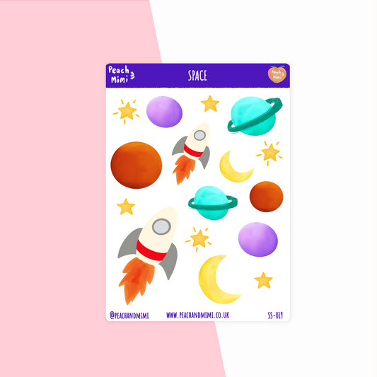 Space Sticker Sheet