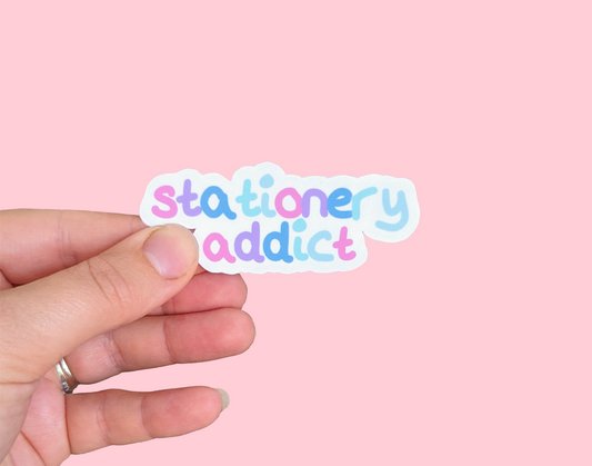 Stationery Addict Vinyl Sticker