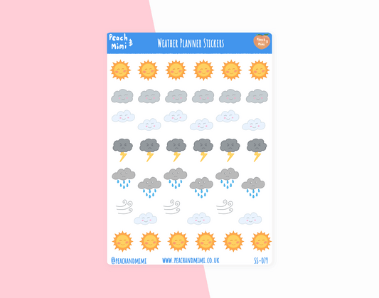 Weather Planner Stickers