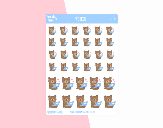 Workin' Planner Stickers